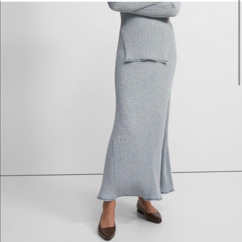 NWT Theory Mouline Rib Skirt
